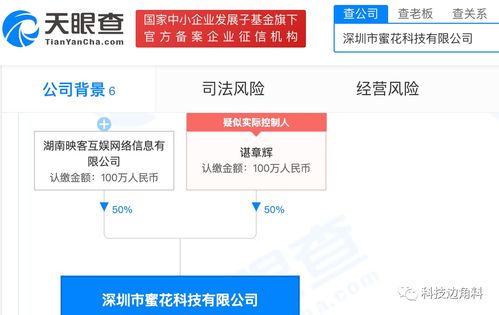 映客布局技術(shù)領(lǐng)域，成立深圳蜜花科技公司持股50%提供信息系統(tǒng)集成服務(wù)
