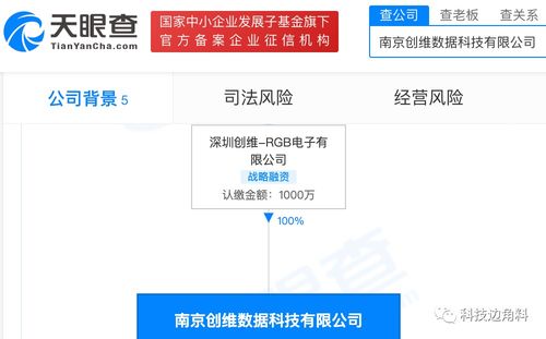 創(chuàng)維RGB于南京成立數(shù)據(jù)科技公司，拓展稅務(wù)與信息系統(tǒng)集成服務(wù)